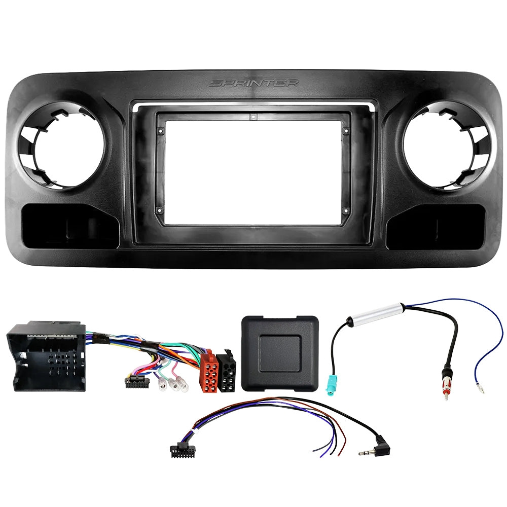 Auto-Connect Einbauset für 9-Zoll-Autoradio, Mercedes Sprinter W907/W910 ab 2018