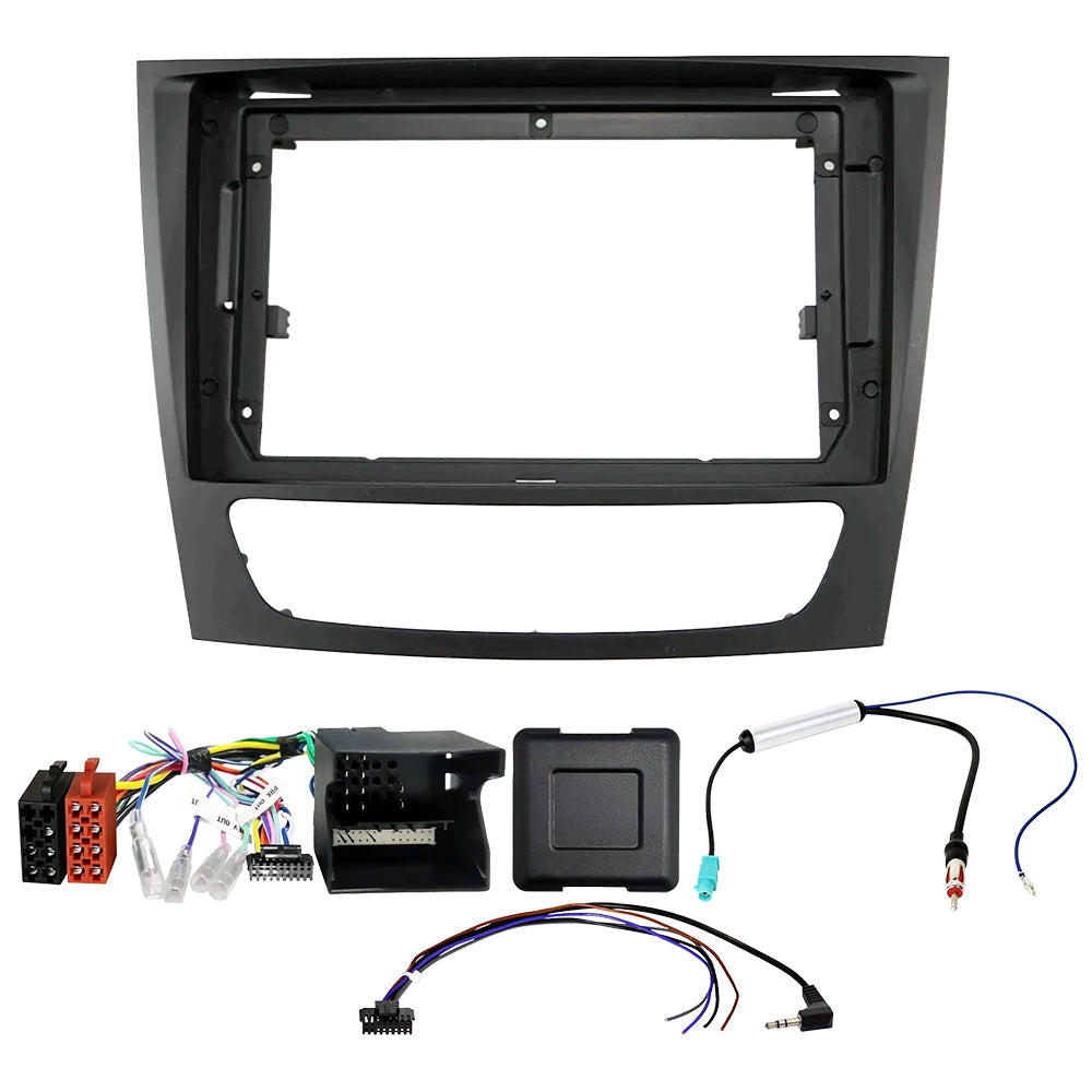 Auto-Connect Einbauset für 9-Zoll-Autoradio, Mercedes E-Klasse W211 und CLS C219