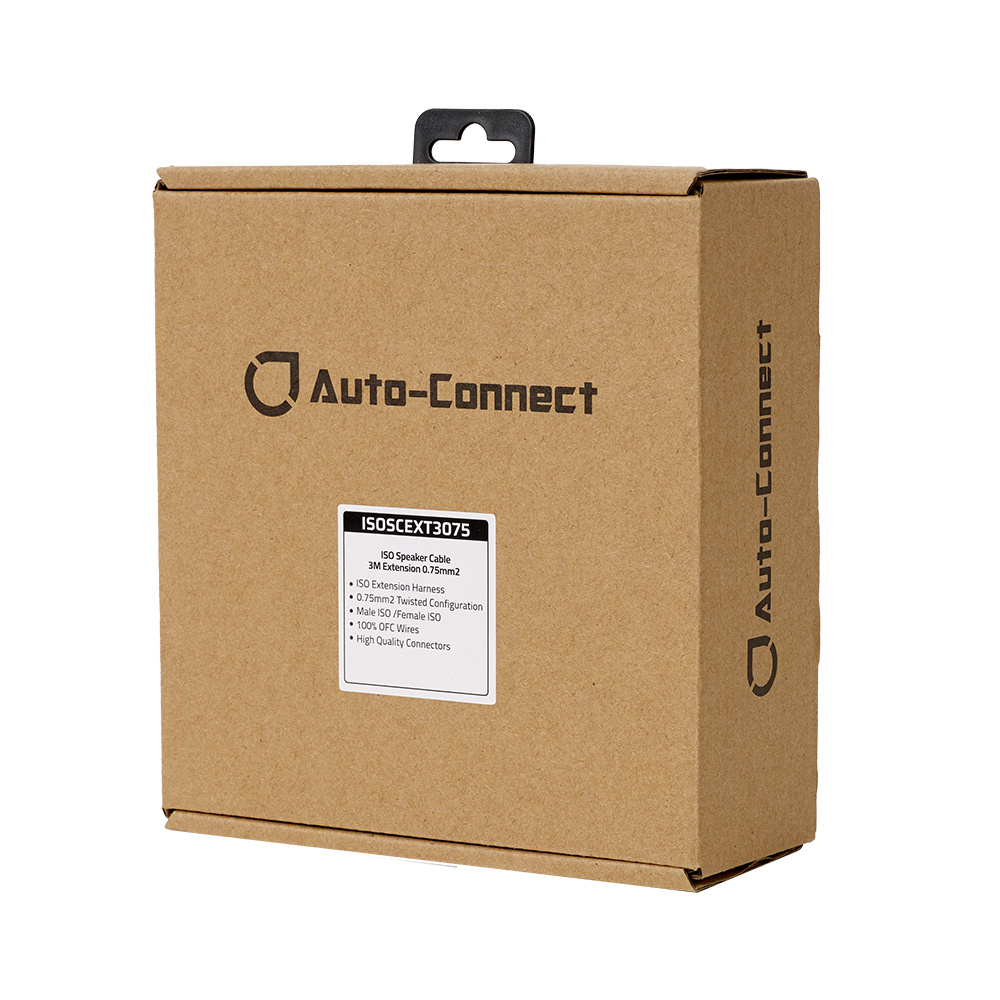 Auto-Connect ISO-ISO 3 m Lautsprecher-Verlängerung, 2x0.75mm²