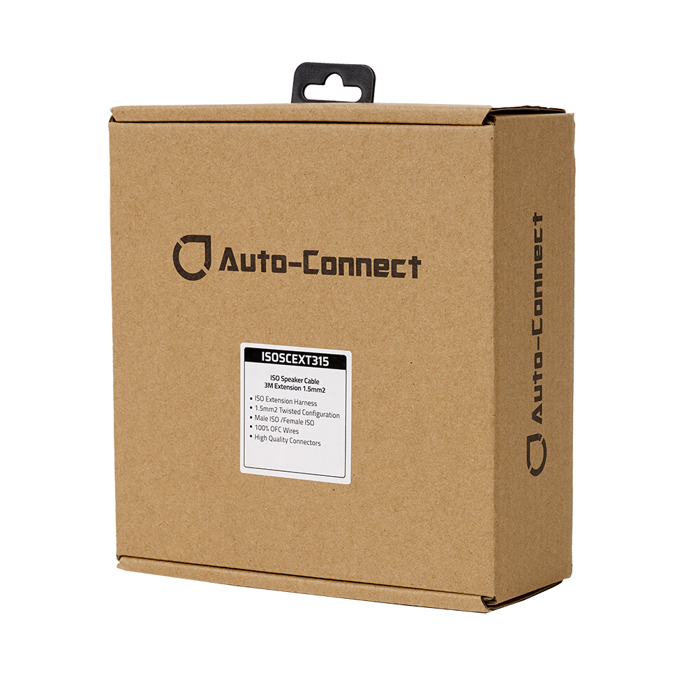 Auto-Connect ISO-ISO 3 m Lautsprecher-Verlängerung, 2x1.5mm²