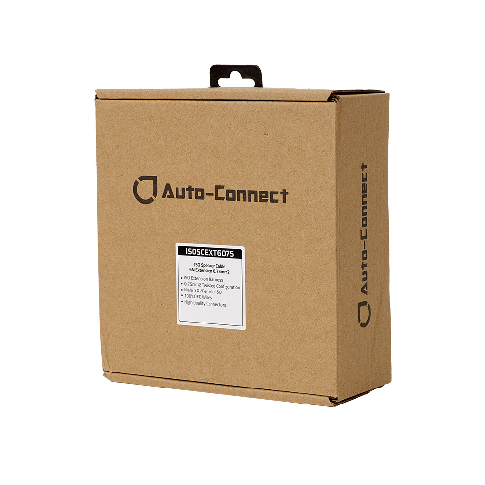 Auto-Connect ISO-ISO 6 m Lautsprecher-Verlängerung, 2x0.75mm²