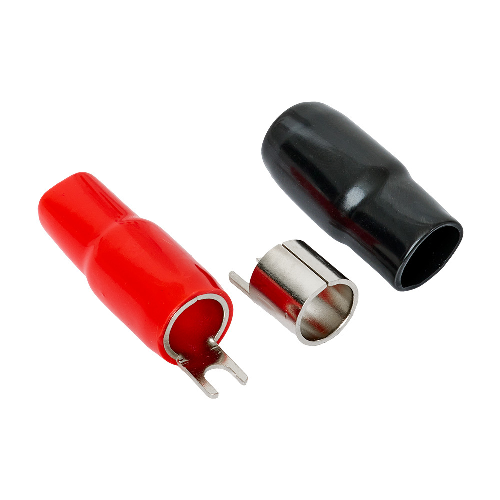 Auto-Connect rote und schwarze Gabelkabelschuh, 53 mm²