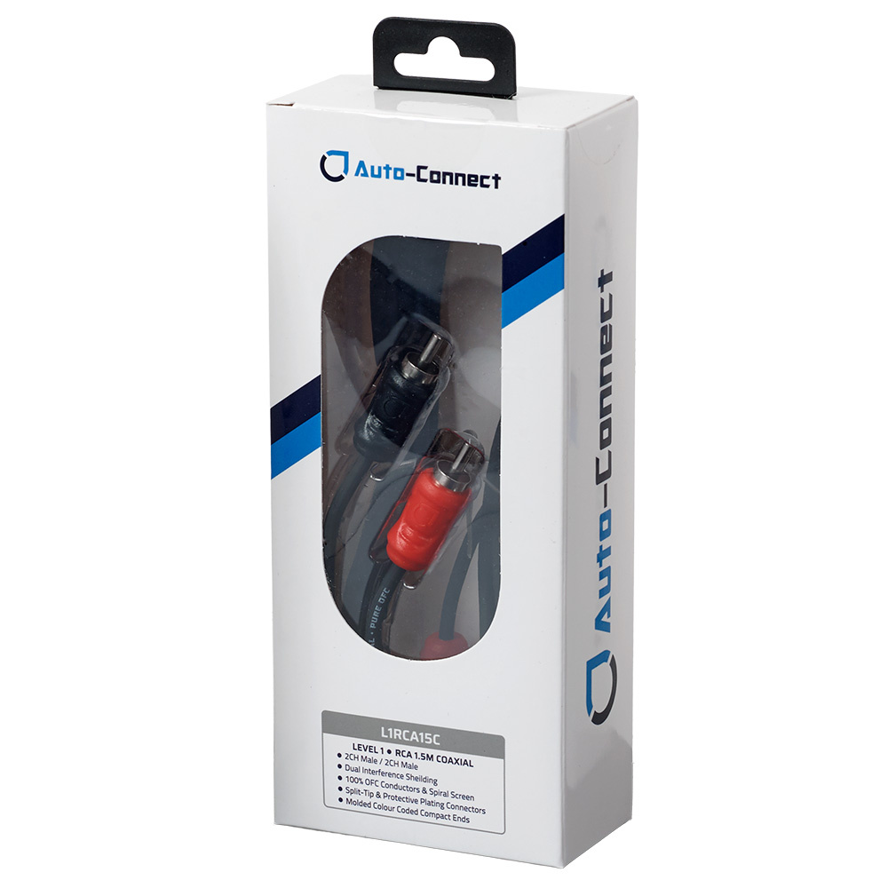 Auto-Connect koaxiales Low-Level-Kabel 1.5 Meter, Level 1
