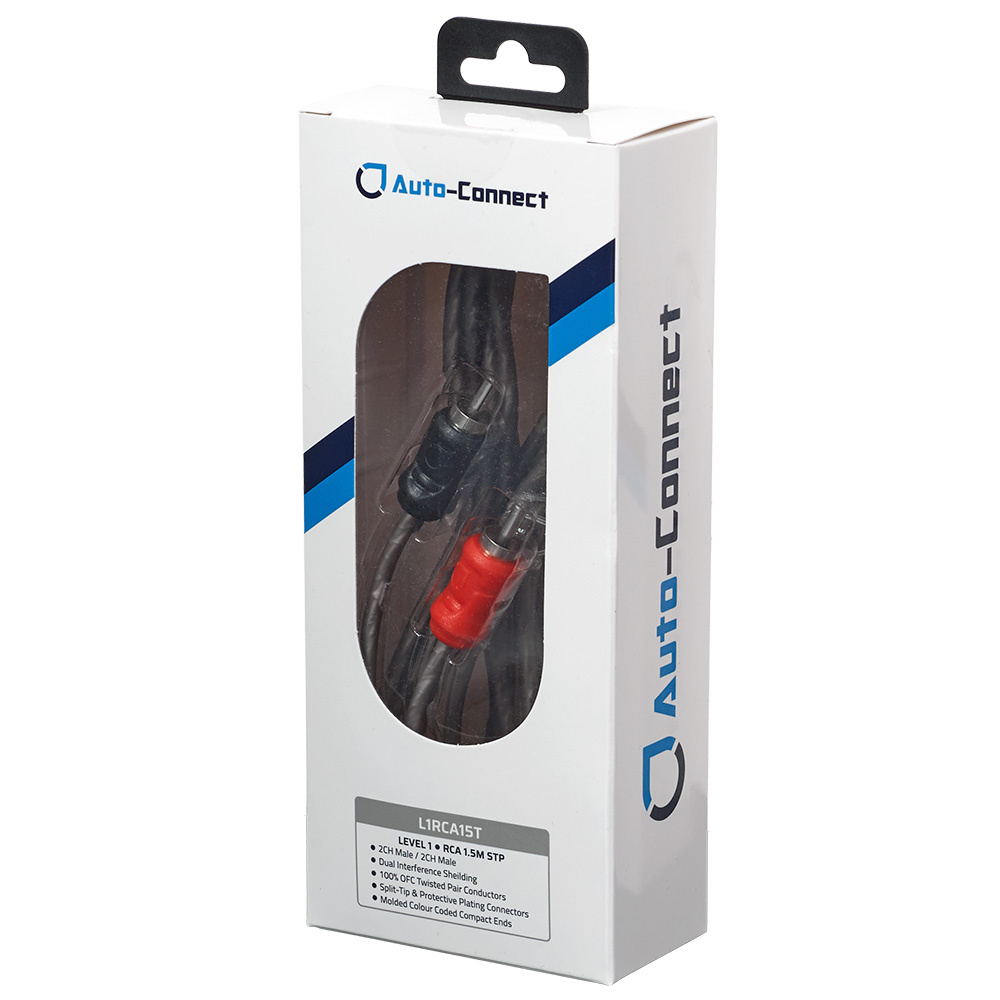 Auto-Connect verdrilltes Low-Level-Kabel 1.5 Meter, Level 1