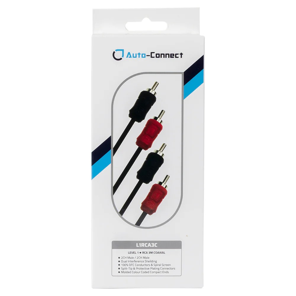 Auto-Connect koaxiales Low-Level-Kabel 3 Meter, Level 1