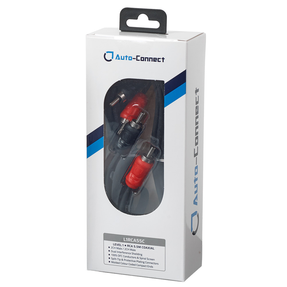 Auto-Connect koaxiales Low-Level-Kabel 5.5 Meter, Level 1
