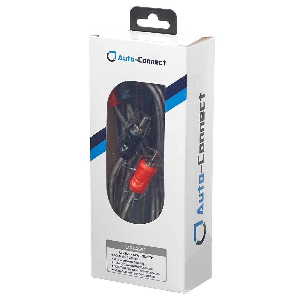 Auto-Connect verdrilltes Low-Level-Kabel 5.5 Meter, Level 1