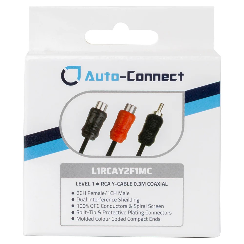 Auto-Connect koaxialer Y-Split Low-Level 2 weiblich-1 männlich, Level 1