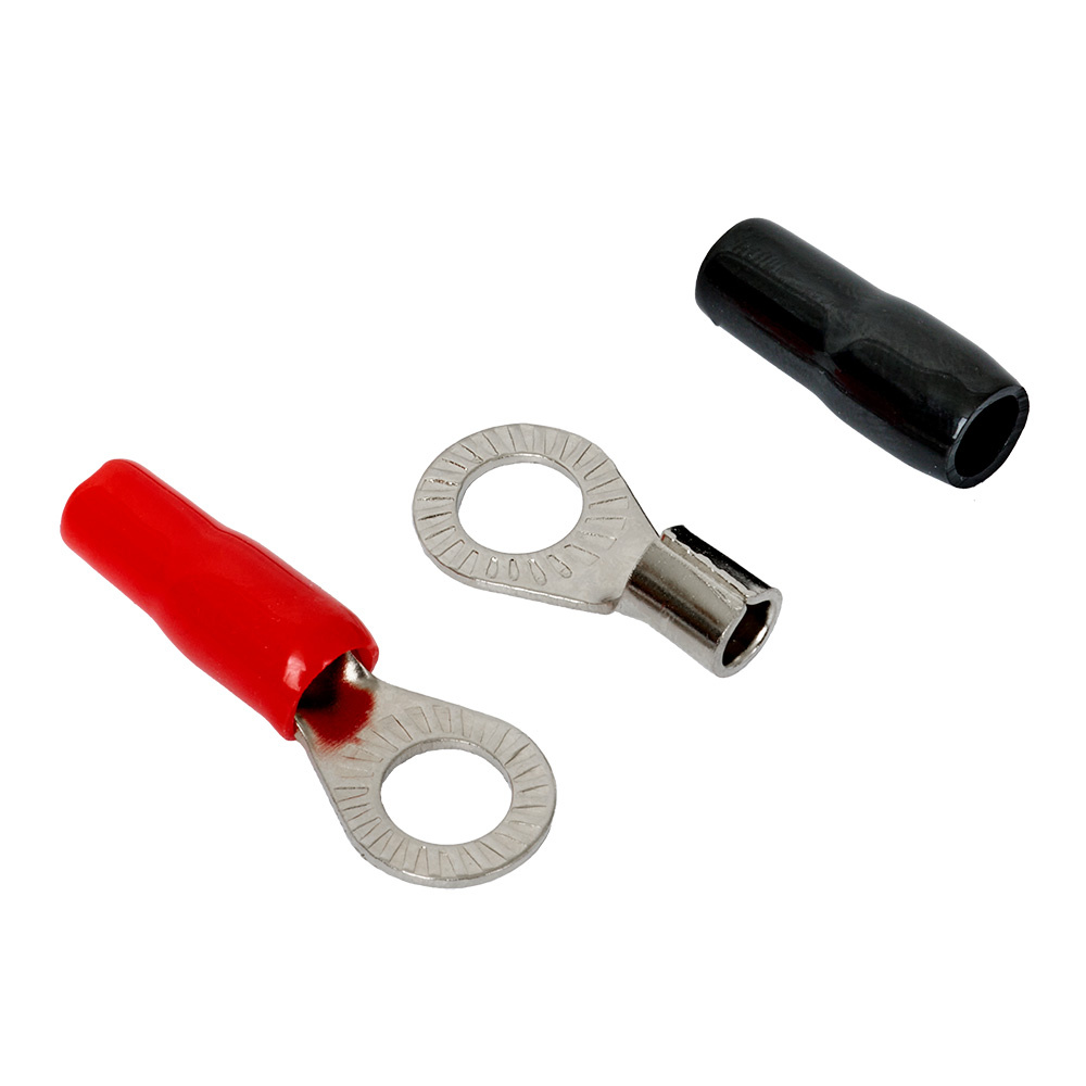 Auto-Connect rote und schwarze Ringkabelschuh M8, 10 mm²