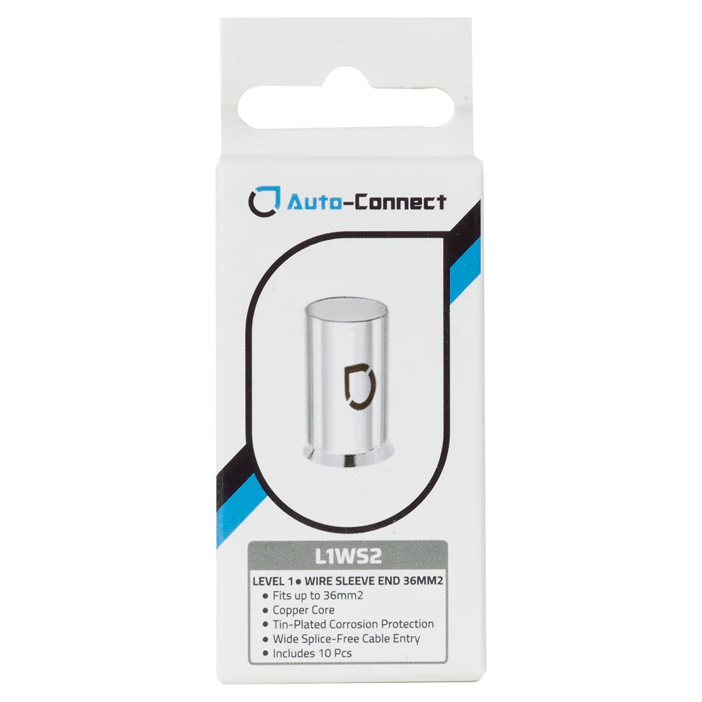 Auto-Connect L1WS2 10er-Pack Aderendhülsen, 36mm²-Kabel