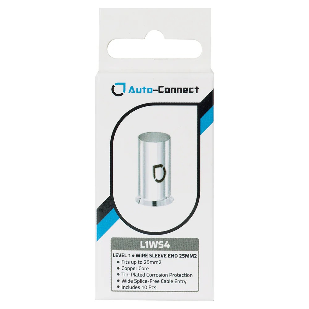 Auto-Connect L1WS4 10er-Pack Aderendhülsen, 25mm²-Kabel