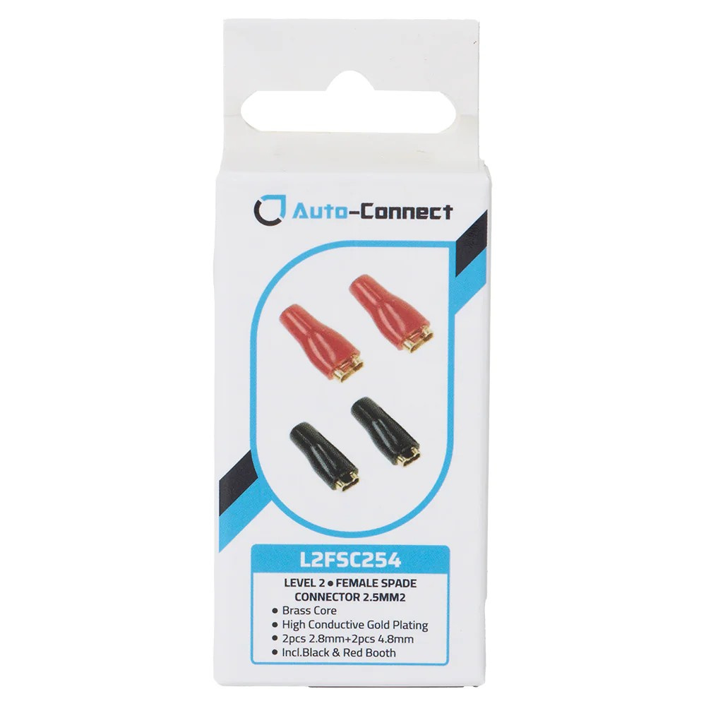 Auto-Connect Flachsteckhülsen 2.5 mm², 4er-Pack