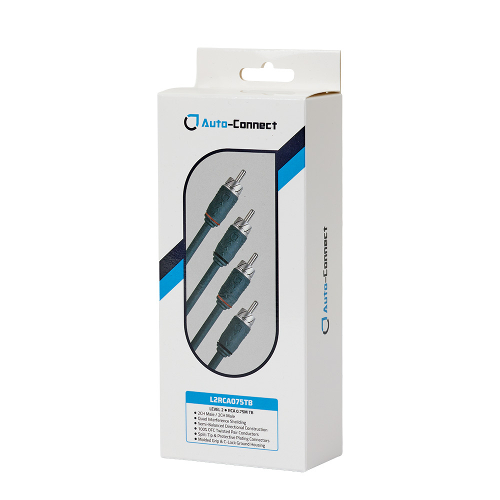 Auto-Connect verdrilltes Low-Level-Kabel 0,75 Meter, Level 2