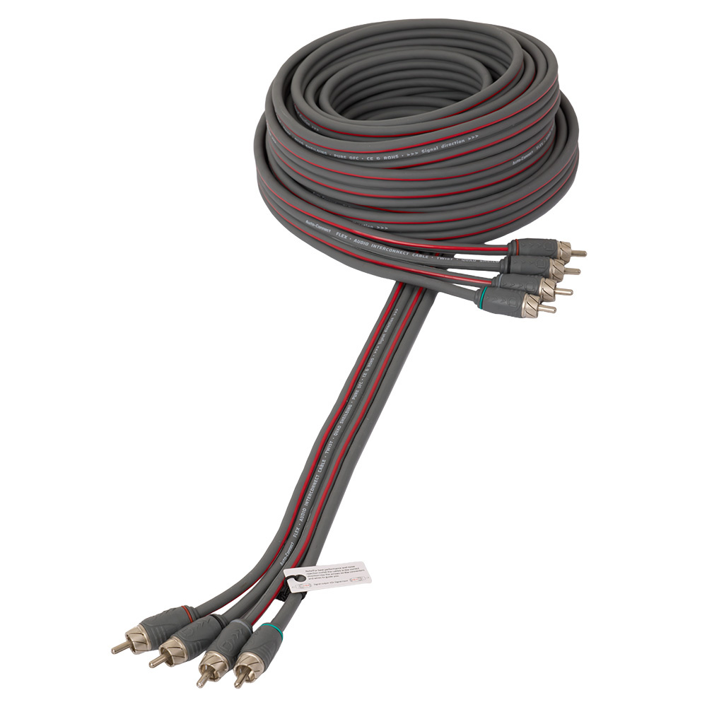 Auto-Connect verdrilltes 4-Kanal-Low-Level-Kabel 5,5 Meter, Level 2