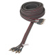Auto-Connect verdrilltes 4-Kanal-Low-Level-Kabel 5,5 Meter, Level 2 Auto-Connect verdrilltes 4-Kanal-Low-Level-Kabel 5,5 Meter, Level 2