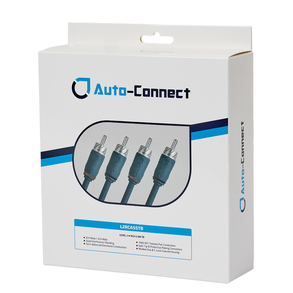 Auto-Connect verdrilltes Low-Level-Kabel 5,5 Meter, Level 2