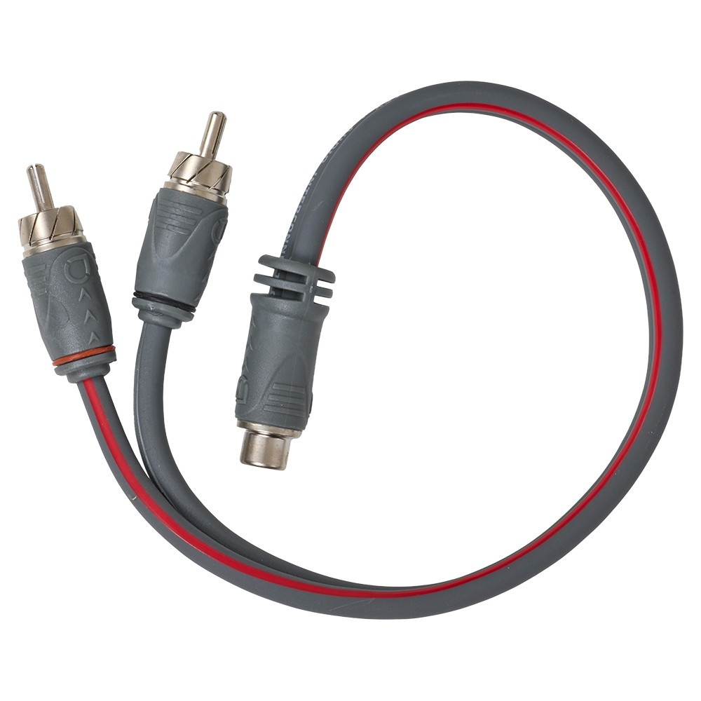Auto-Connect verdrillter Y-Adapter für Niederpegelsignal, 1 Buchse auf 2 Stecker, 0.3 meter, Level 2