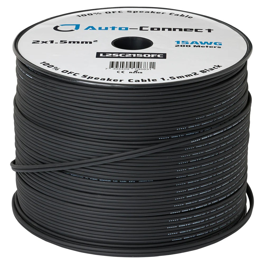 Auto-Connect OFC-Lautsprecherkabel 2x1.5 mm², laufender Meter