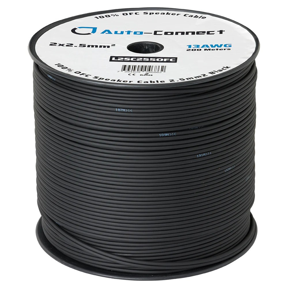 Auto-Connect OFC-Lautsprecherkabel 2x2.5 mm², laufender Meter