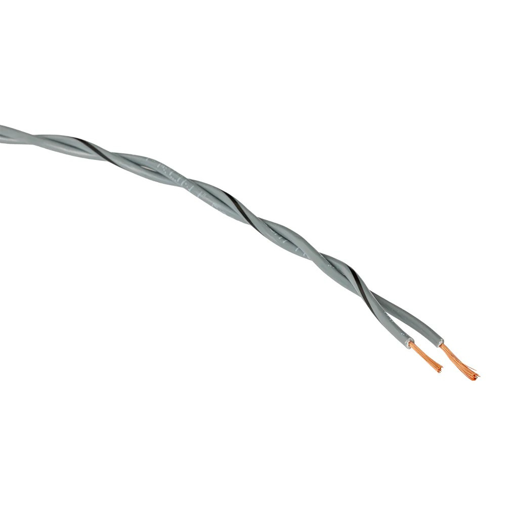 Auto-Connect verdrilltes Lautsprecherkabel 2x0.8mm² grau, Preis pro Meter