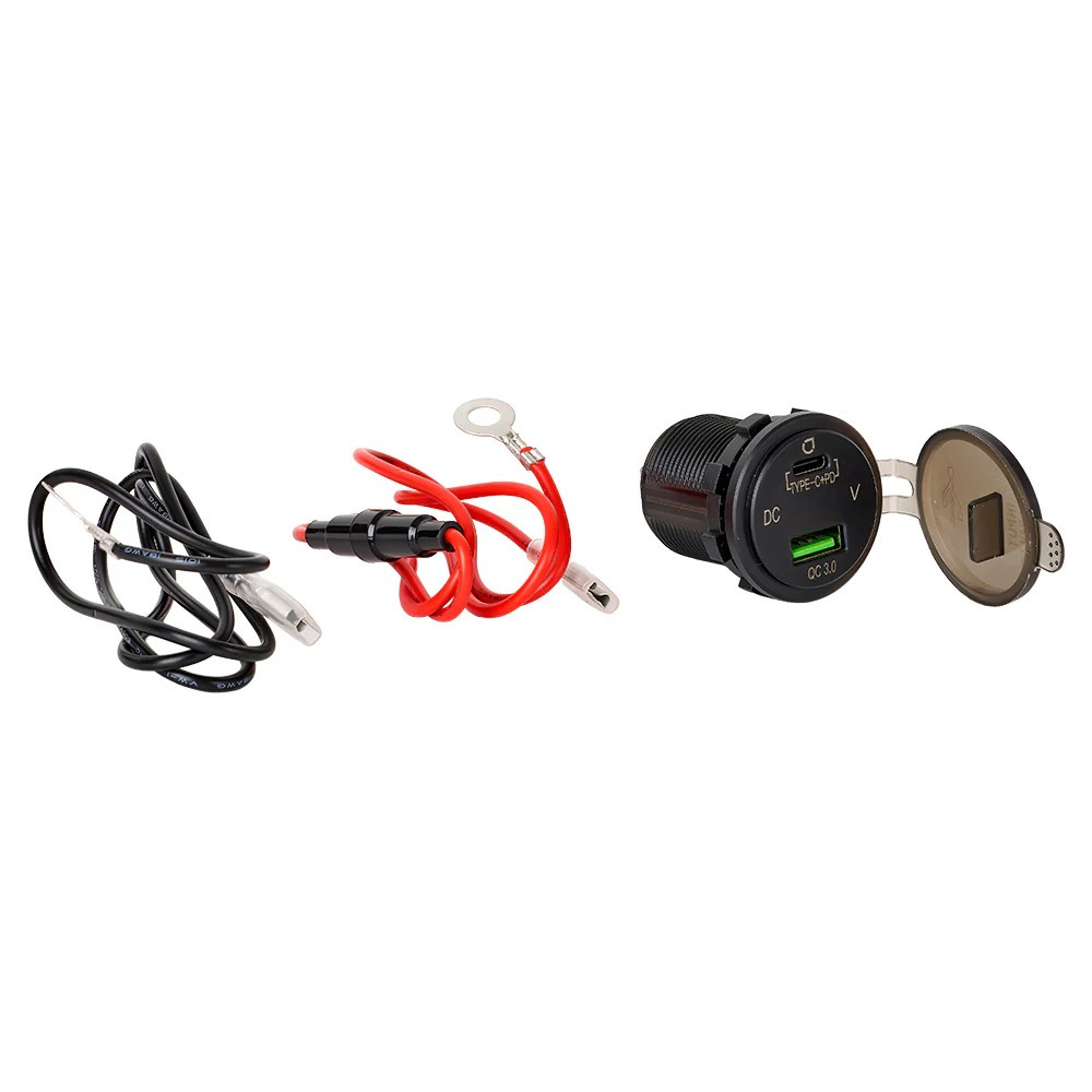 USB-Ladegerät mit Voltmeter und USB-C