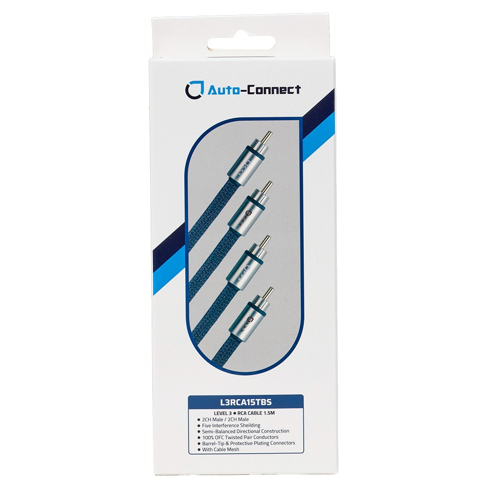 Auto-Connect verdrilltes Cinch-Kabel 1.5 Meter, Level 3