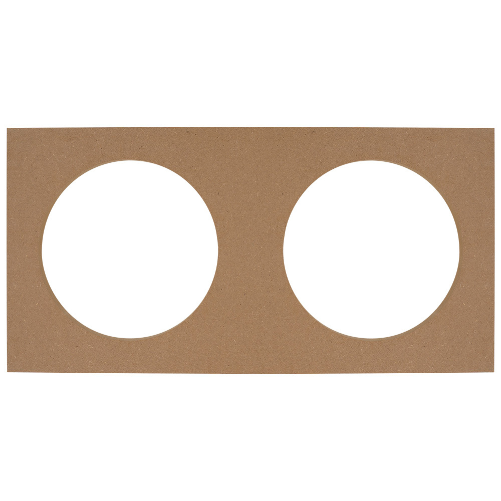 MDF-Montageplatte, 2x8 Zoll