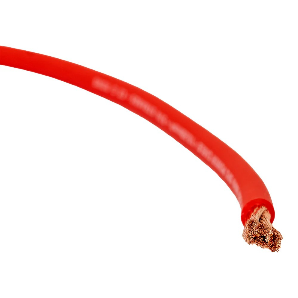 Auto-Connect rotes Stromkabel OFC 10.2mm², Meterware