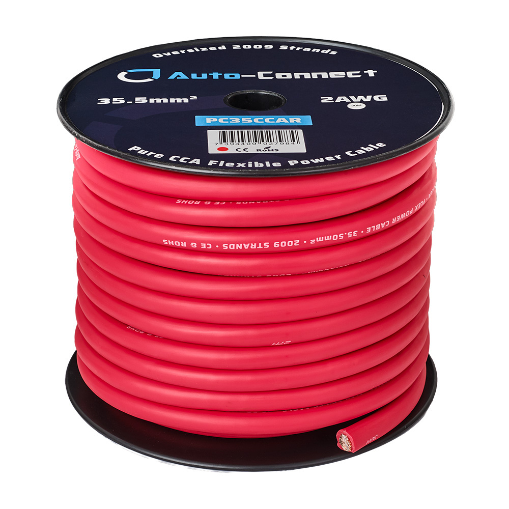 Auto-Connect rotes Stromkabel CCA 35.5mm², Meterware