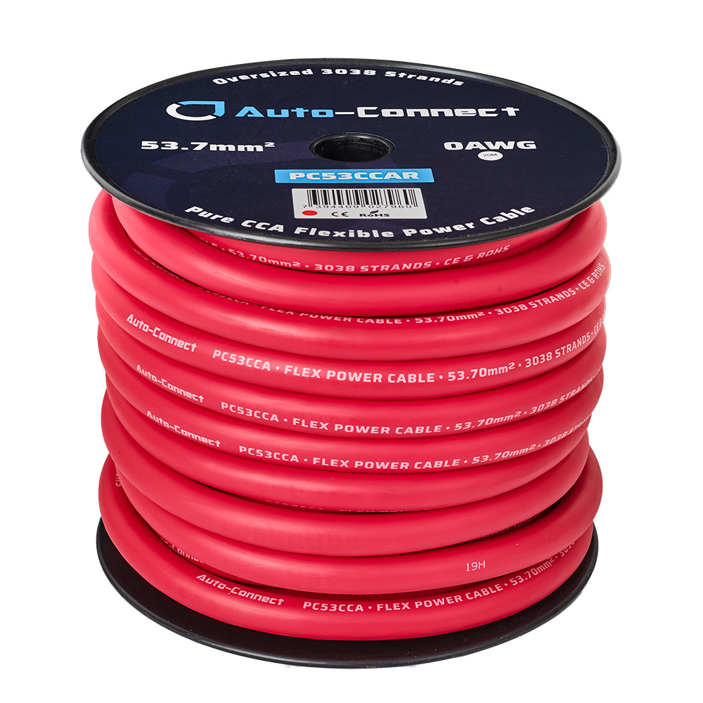 Auto-Connect rotes Stromkabel CCA 53,7 mm², meterweise