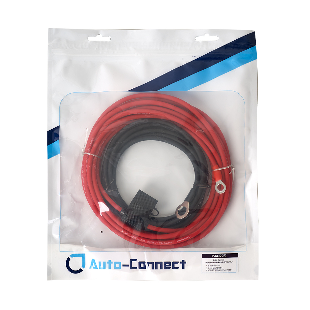 Auto-Connect OFC 6 mm² Stromkabel-Kit, 6 m + 2,5 m