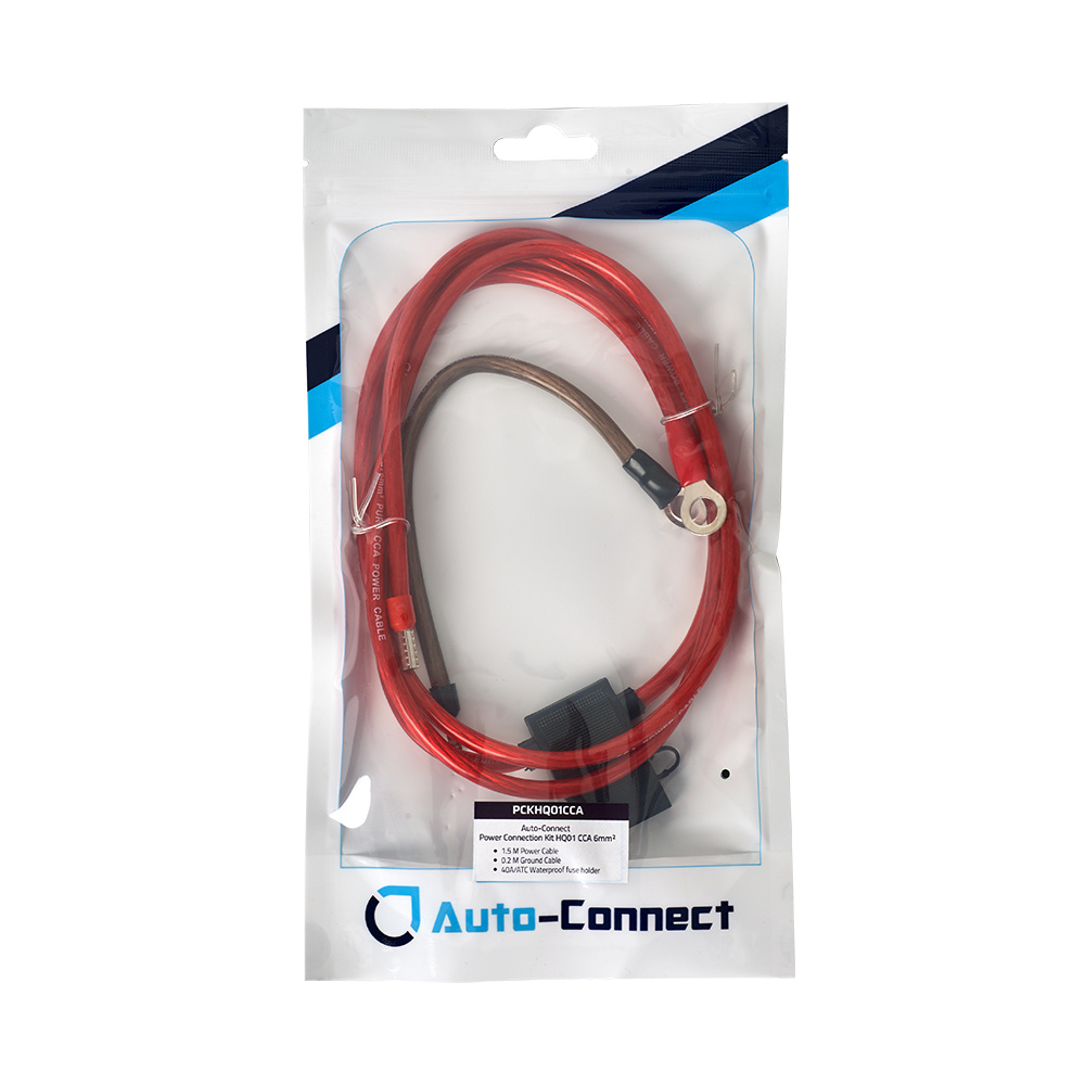 Auto-Connect CCA 6 mm² Stromkabel-Kit Mini, 1,5 m + 0,2 m