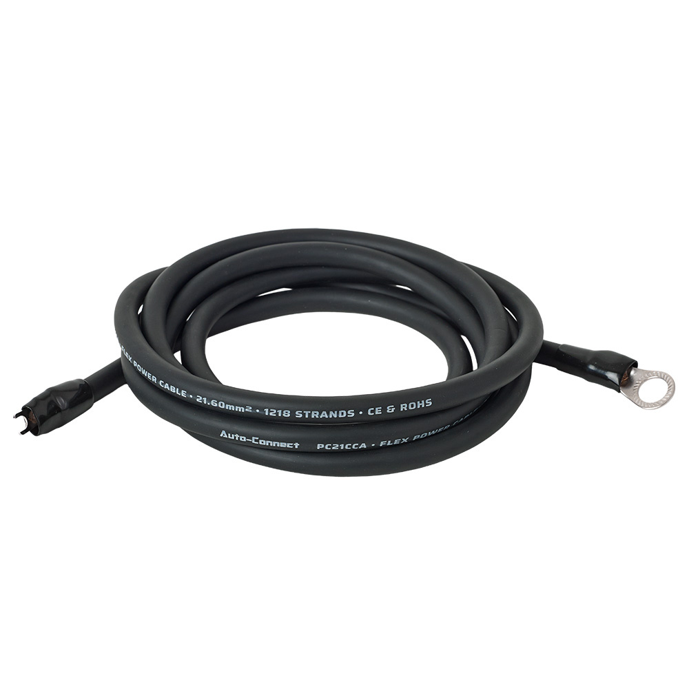 Auto-Connect 2,5 Meter Stromkabel CCA 21,6 mm², schwarz