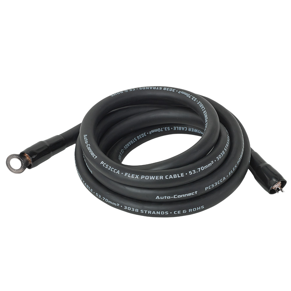 Auto-Connect 2,5 Meter Stromkabel CCA 53,7 mm², schwarz