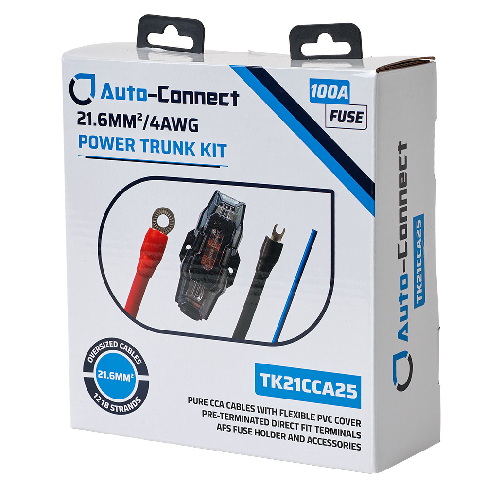 Auto-Connect CCA Trunk Kabelkit 21mm², 2.5 Meter