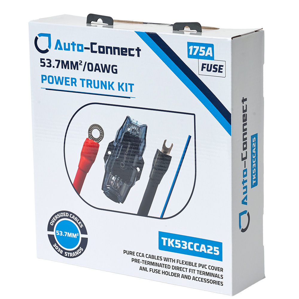 Auto-Connect CCA Trunk Kabelkit 53mm², 2.5 Meter