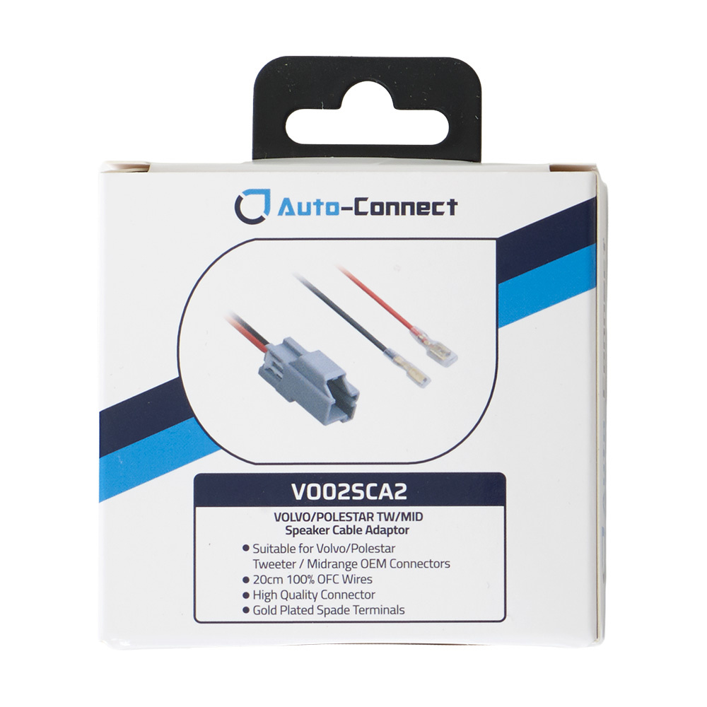 Auto-Connect-Lautsprecherstecker für Mittel-/Hochtöner Volvo/Polestar, Paar