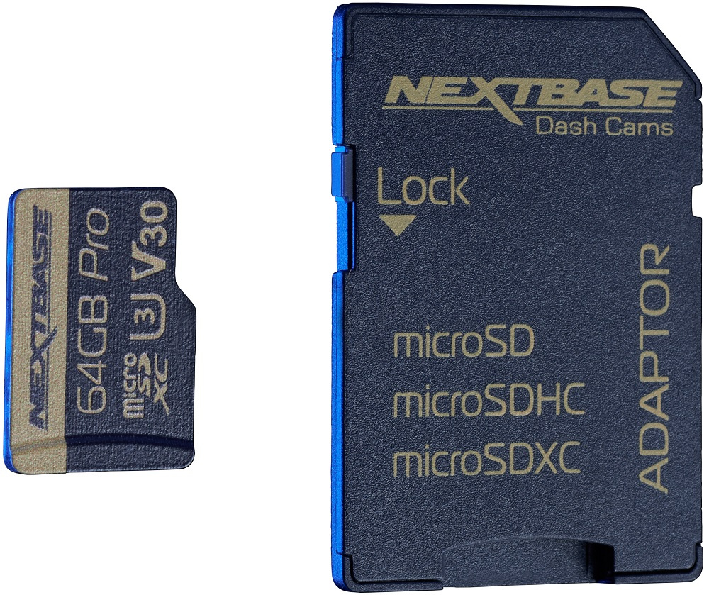 NextBase 64GB U3 Micro-SD-Karte mit Adapter