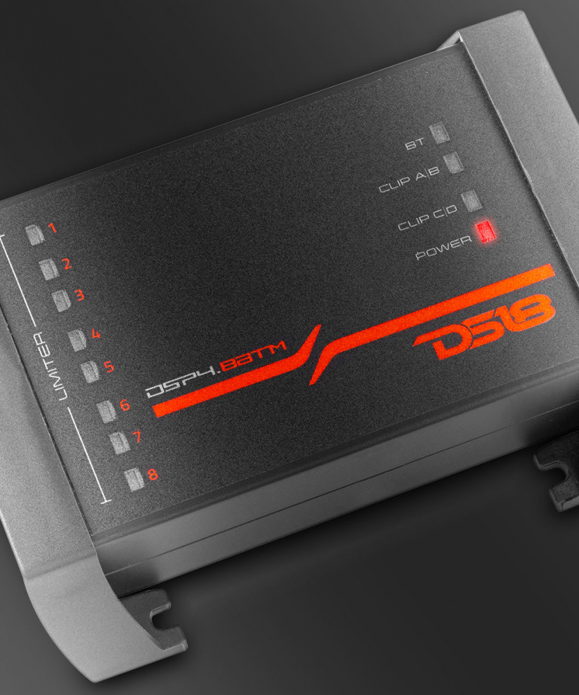DS18 DSP4.8BTM, 8-Kanal-Audioprozessor mit integriertem Bluetooth