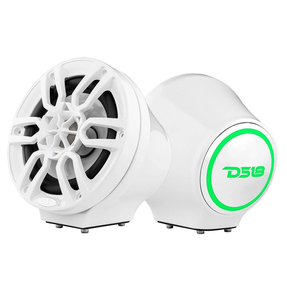 DS18 EN-JS6/WH, weiße 6,5-Zoll-Lautsprecherpods mit RGB