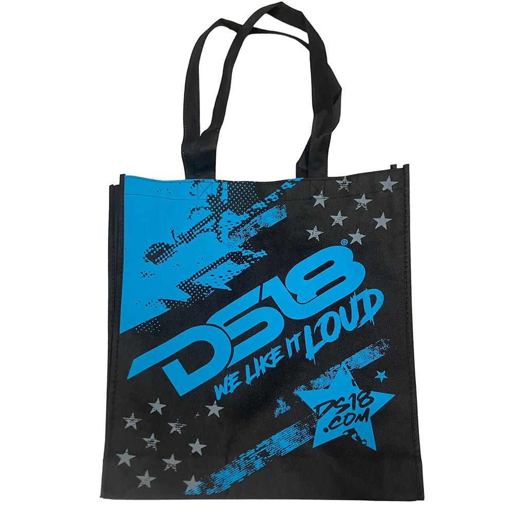 DS18 Stofftasche, rosa/blau/grün