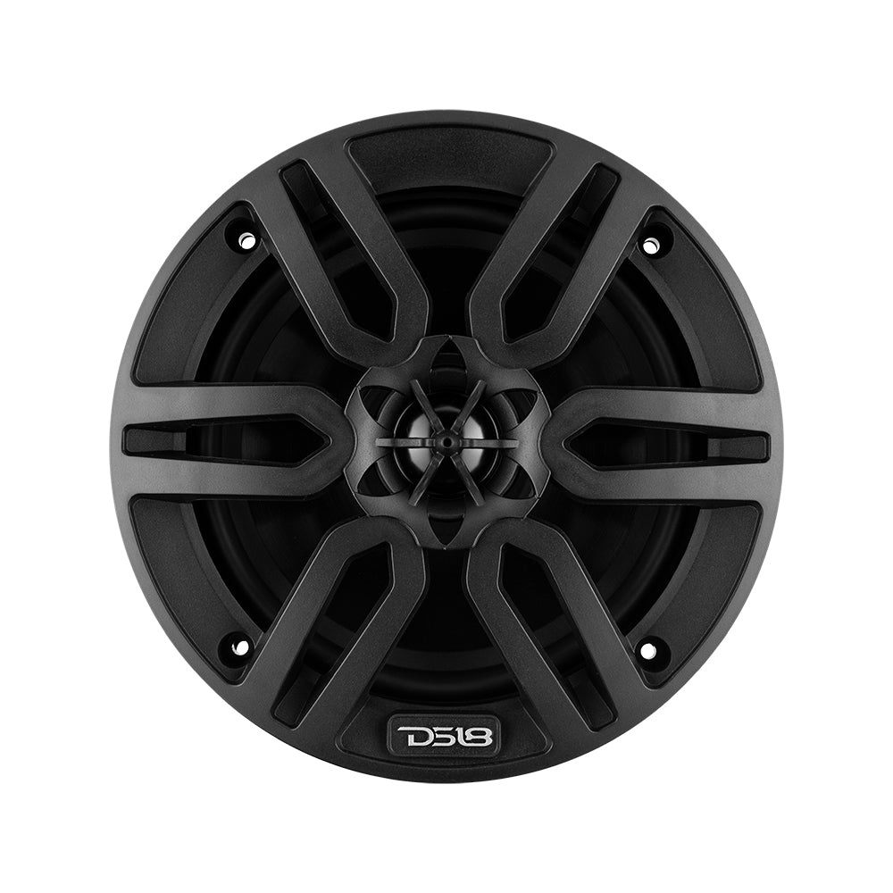 DS18 MP6/BK, schwarze 6,5-Zoll-Marine-Lautsprecher, Paar