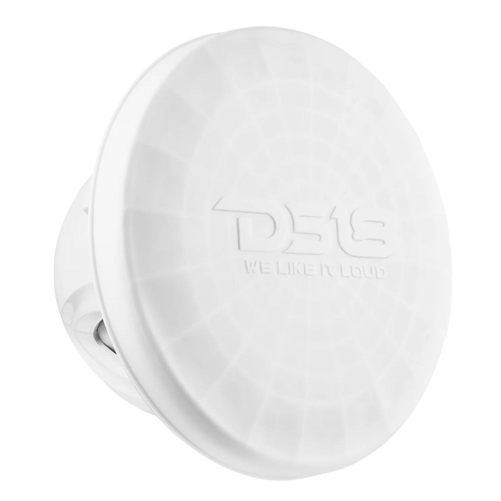 DS18 NXL-12SUB/WH, weiße 12-Zoll-Marine-Subwoofer mit LED, Paar