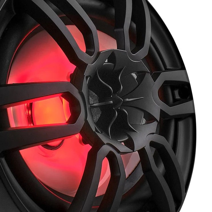 DS18 NXL-69/BK, schwarze 6x9-Zoll-Marine-Lautsprecher mit LED, Paar