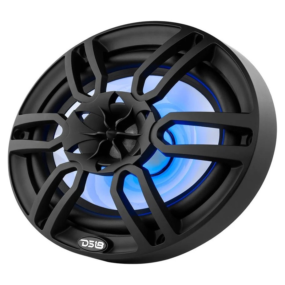 DS18 NXL-69/BK, schwarze 6x9-Zoll-Marine-Lautsprecher mit LED, Paar