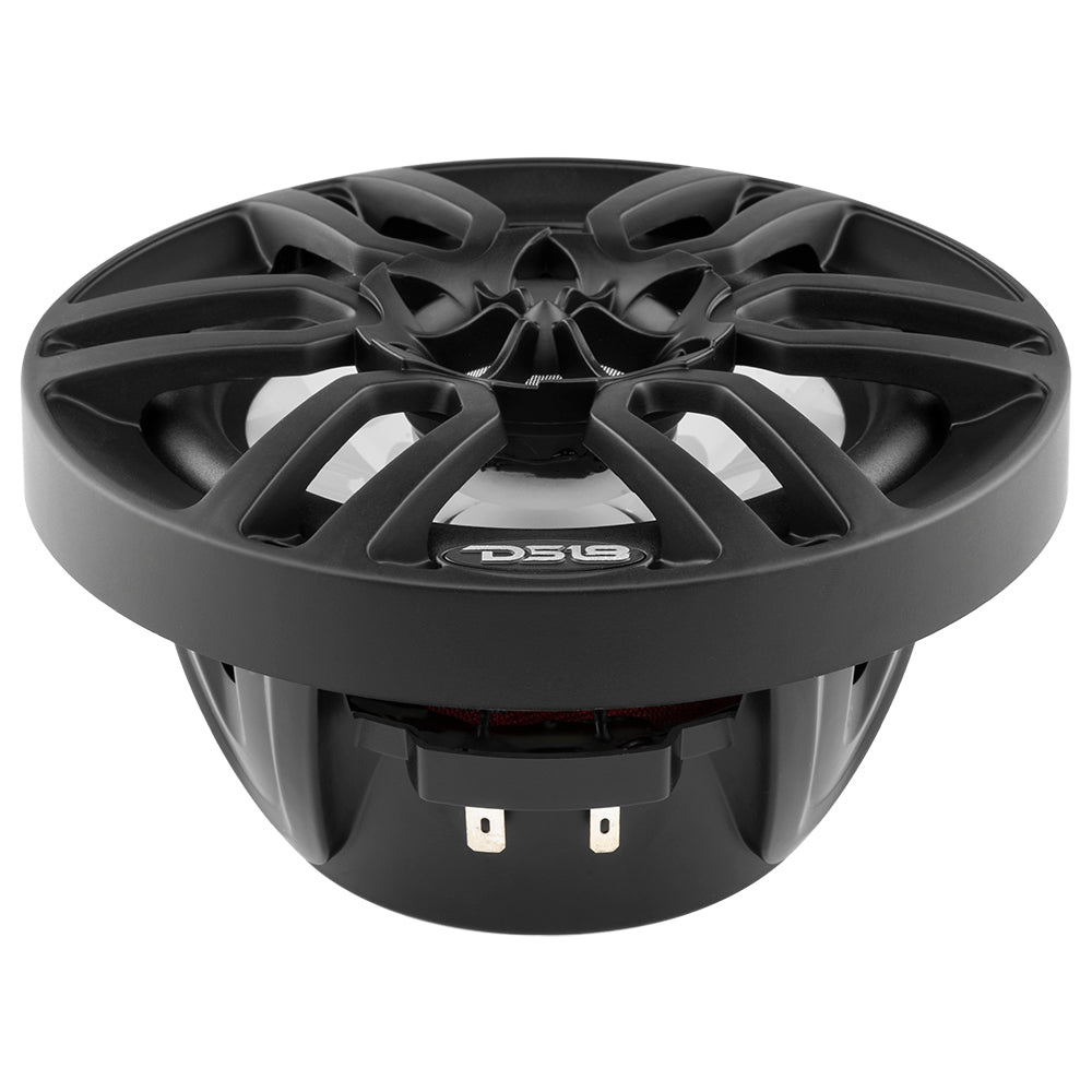 DS18 NXL-6, schwarze 6,5-Zoll-Marine-Lautsprecher mit LED, Paar