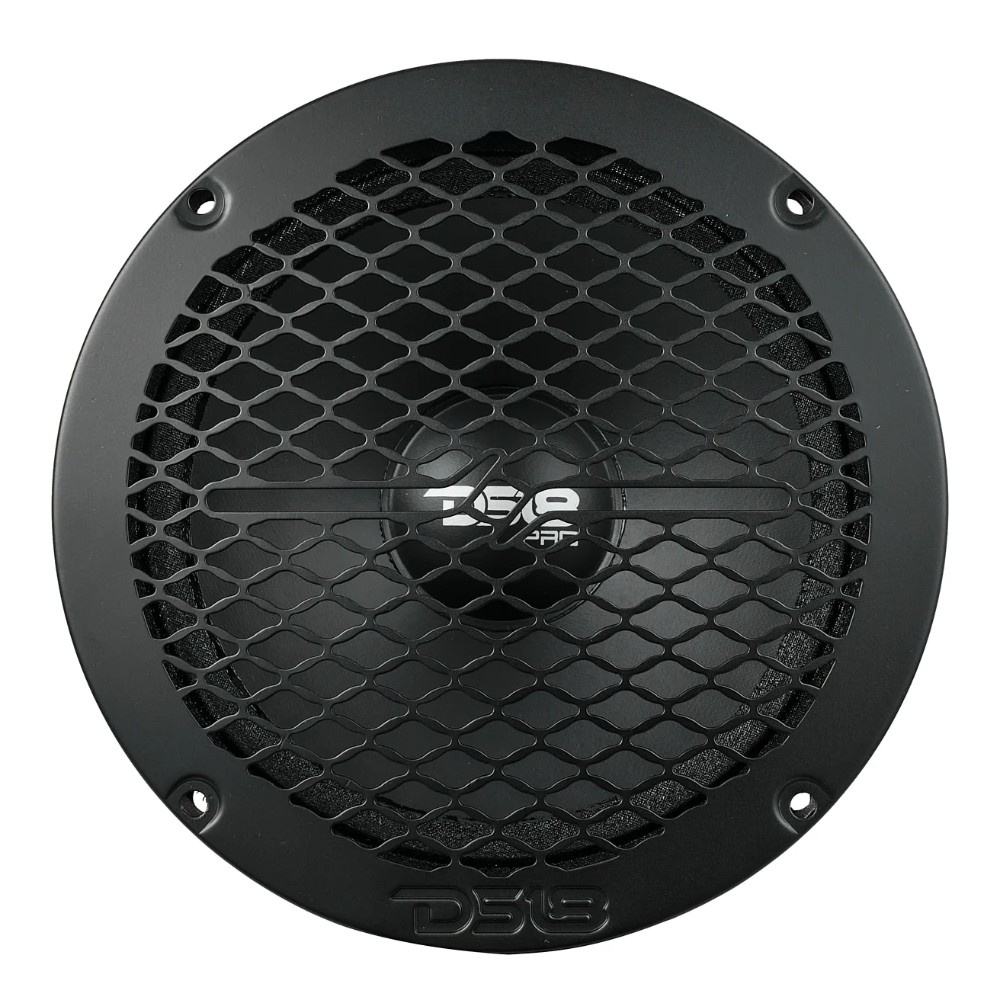 DS18 PRO-GRILL6MS/BK, schlankes 6,5-Zoll-Lautsprechergitter aus Metall, schwarz