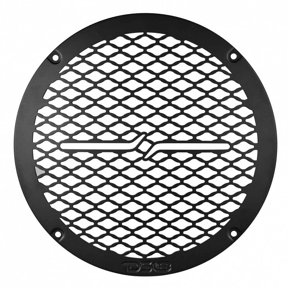 DS18 PRO-GRILL8MS/BK, schlankes 8-Zoll-Lautsprechergitter aus Metall, schwarz