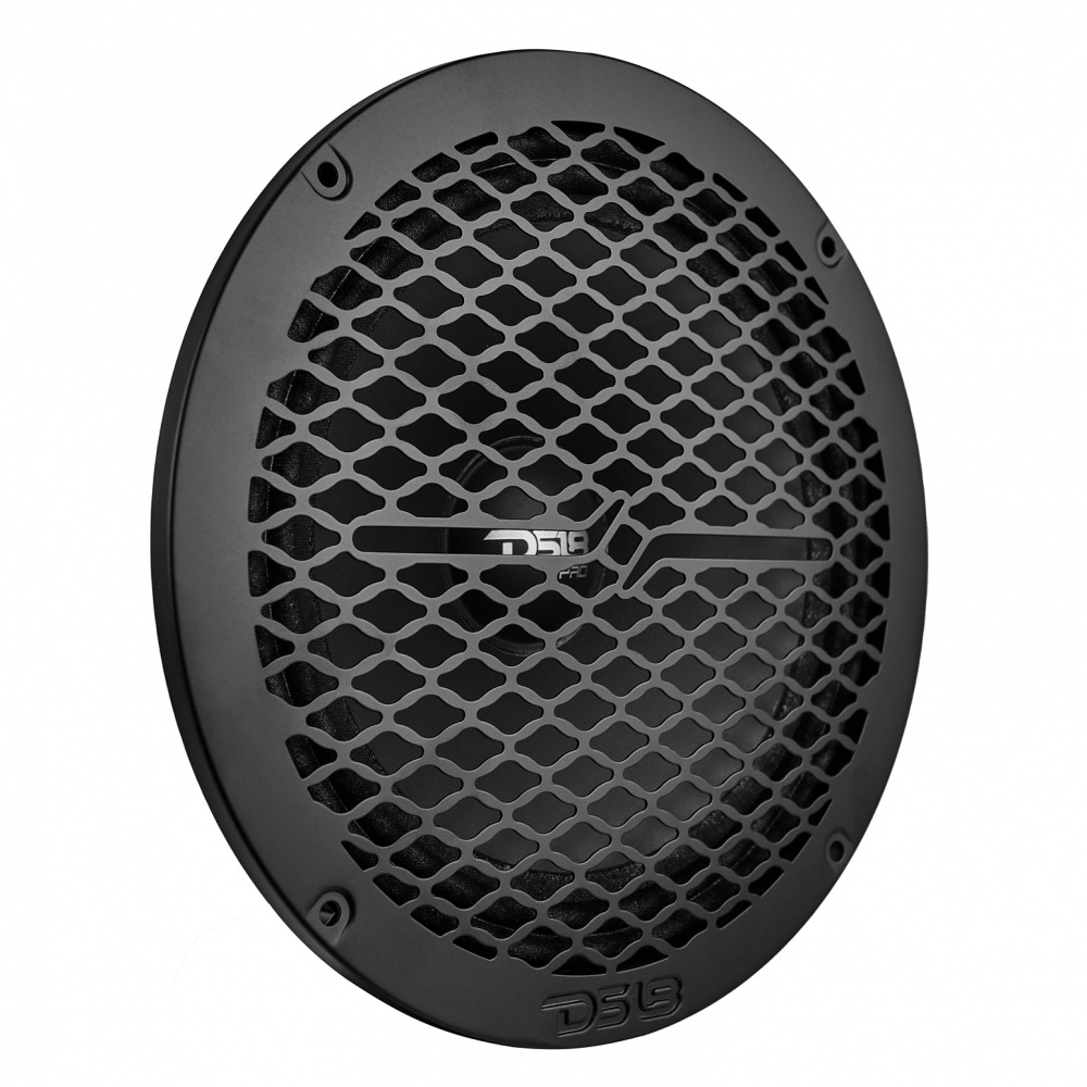 DS18 PRO-GRILL8MS/BK, schlankes 8-Zoll-Lautsprechergitter aus Metall, schwarz