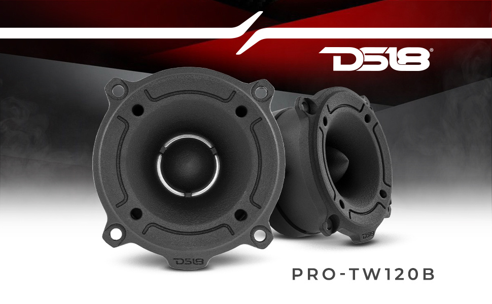 DS18 PRO-TW120B, schwarzer SPL-Hochtöner, Paar